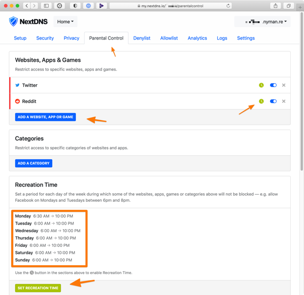 nextdns screenshot